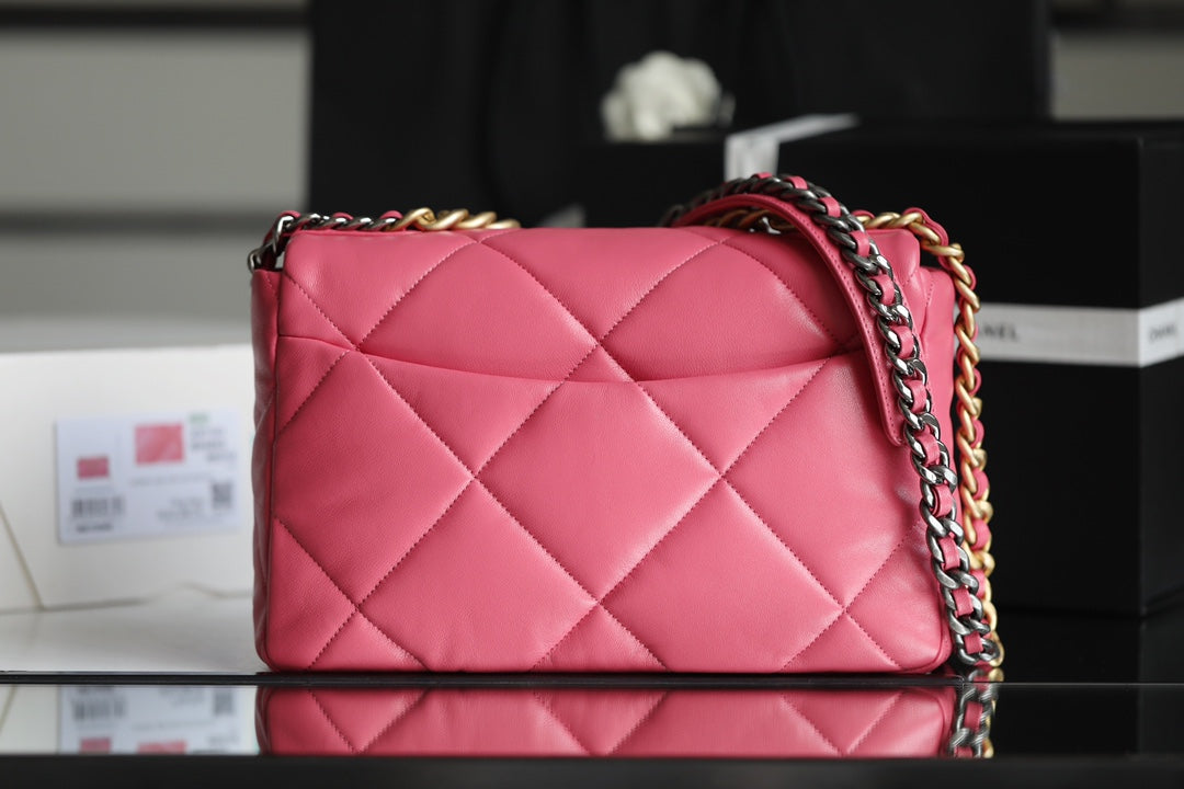 chanel-19-flap-bag-medium-pink-30cm Crossbody