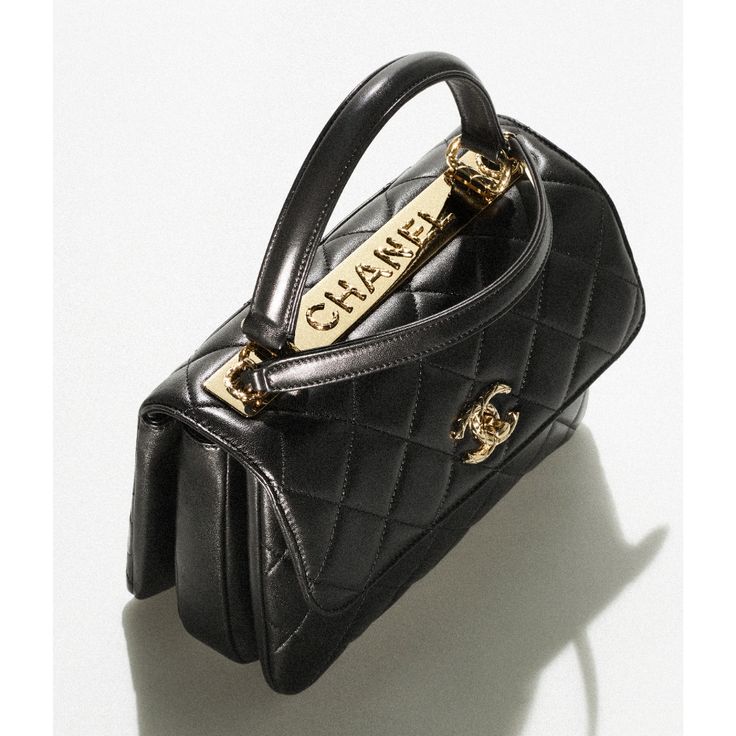 chanel-trendy-cc-flap-bags-black Shoulder