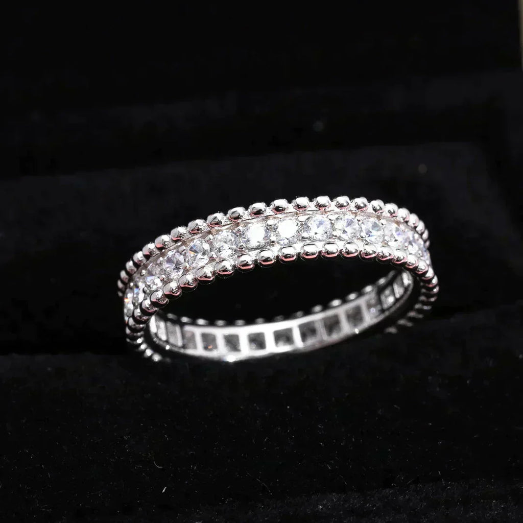 VCA PERLEE DIAMOND SILVER RING