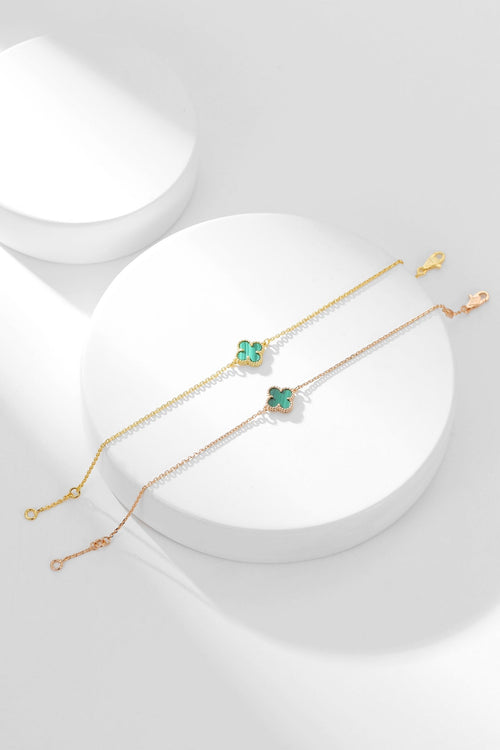 VCA CLOVER BRACELET MALACHITE 1 MOTIF