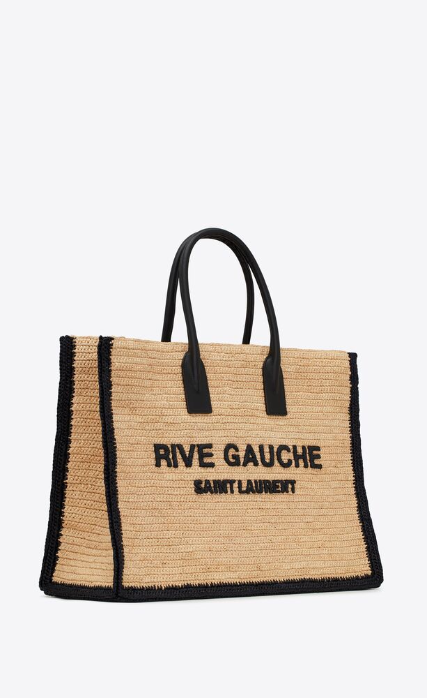 saint-laurent-rive-gauche-tote-bag-in-raffia-and-leather Tote