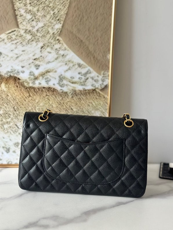 chanel-classic-flap-bag-medium-gold-hardware Shoulder