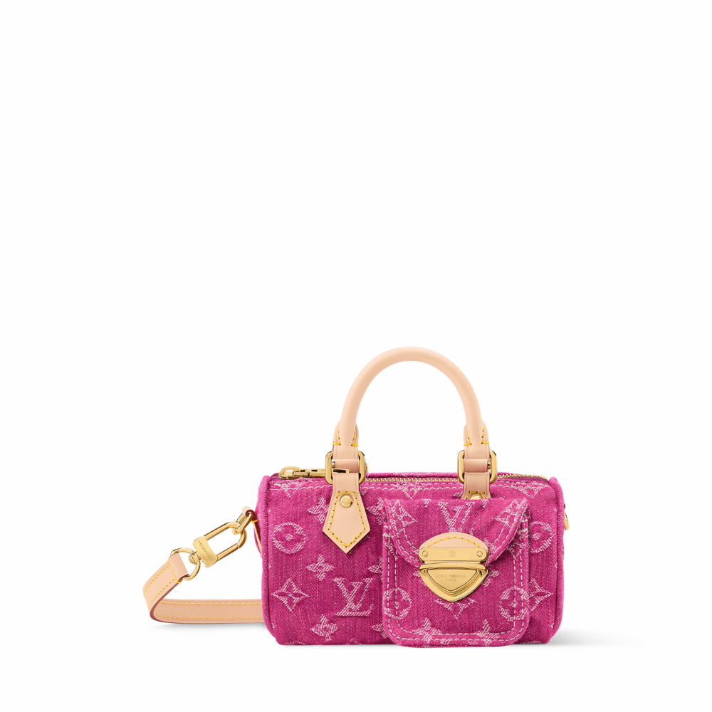 lv-nano-speedy-denim Handle