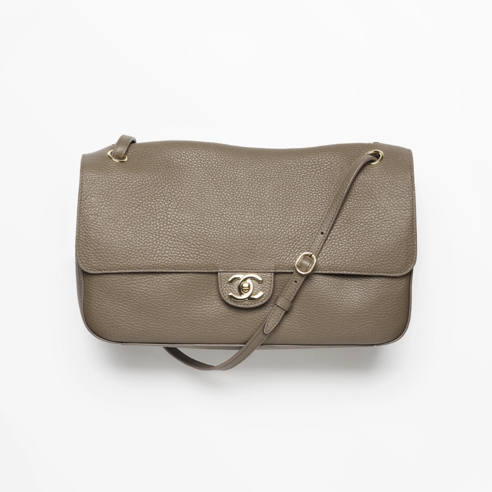 chanel-maxi-flapbag-gold-tone-1 Shoulder