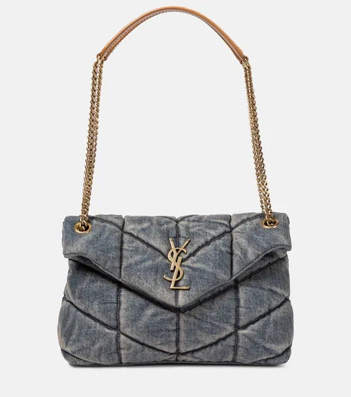 ysl-puffer-small-denim-shoulder-bag Shoulder
