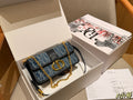 dior-new-fashion-denim-chain-bag-22x13x6cm Shoulder