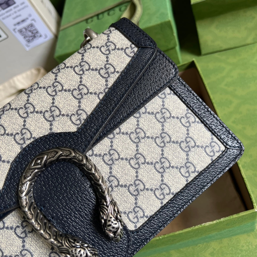 gucci-dionysus-gg-supreme-beige-and-blue-28x18x9cm Crossbody
