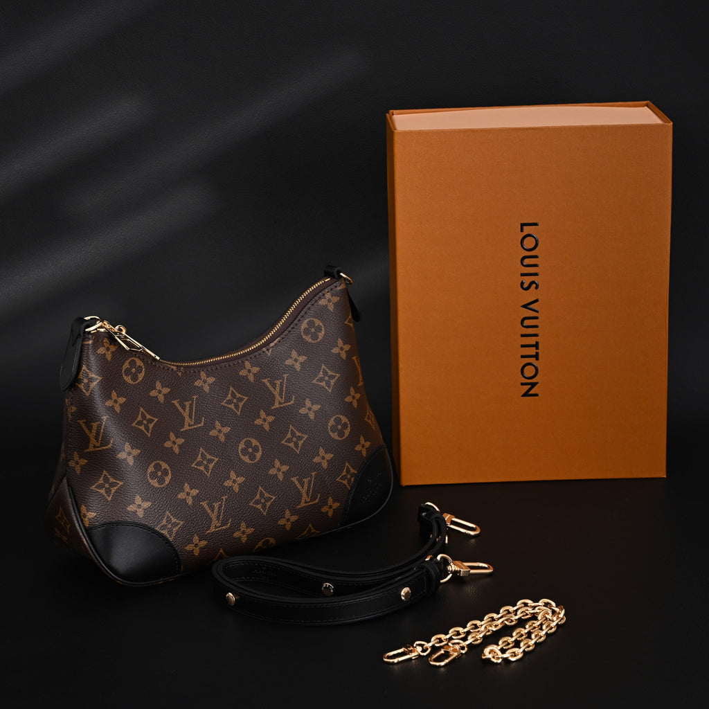 louis-vuitton-boulogne-monogram-canvas-shoulder-bag-classic-brown-m45831 Shoulder