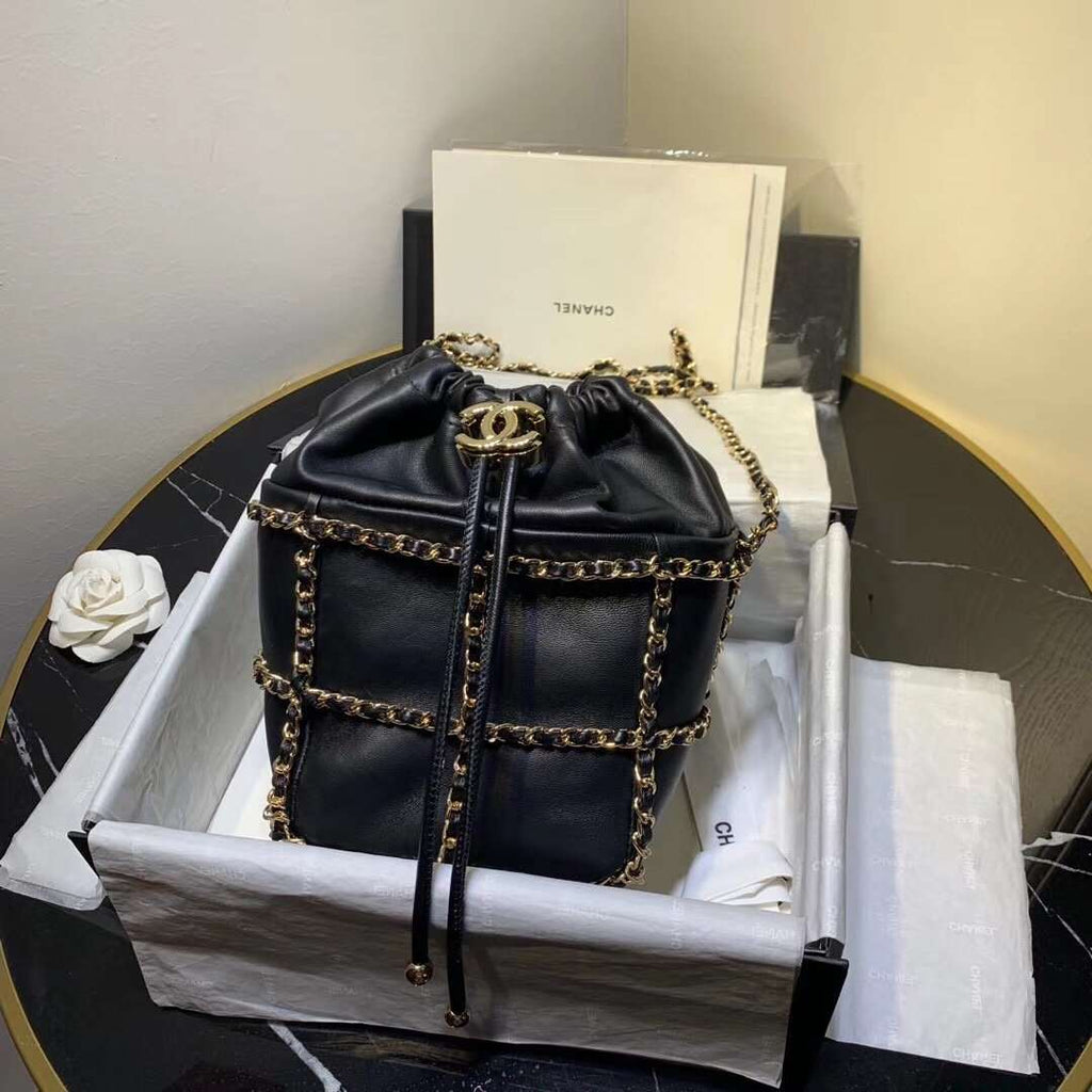 copy-chanel-bucket-chain-drawstring-bag-2021 Shoulder