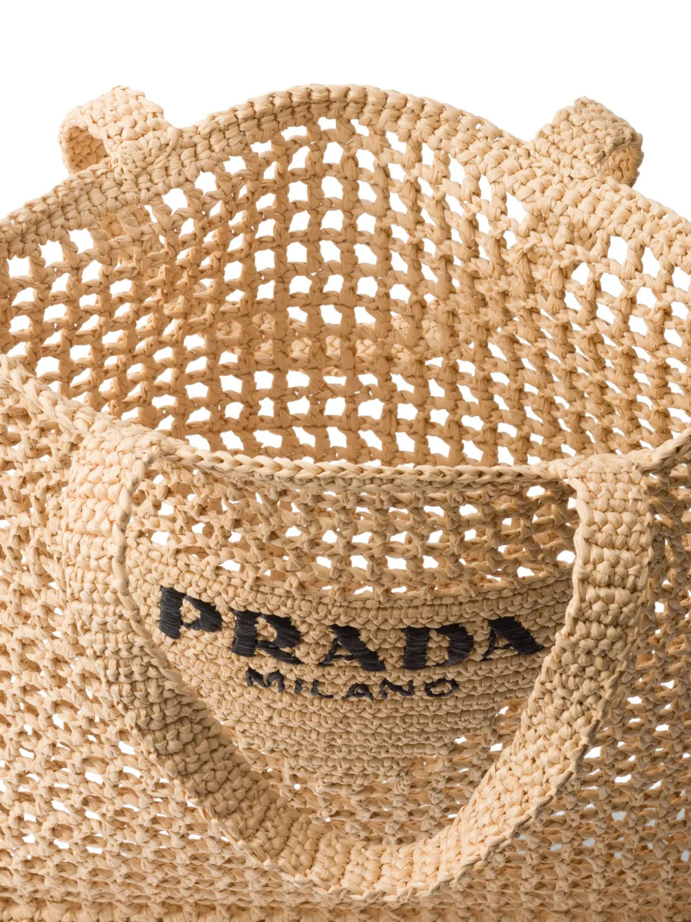 prada-triangle-logo-raffia-tote-bag Tote