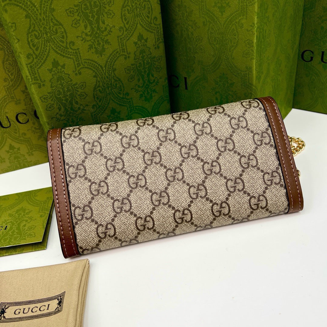 gucci-brown-saddle-buckle-handbag-19x10-5x3-5cm Crossbody