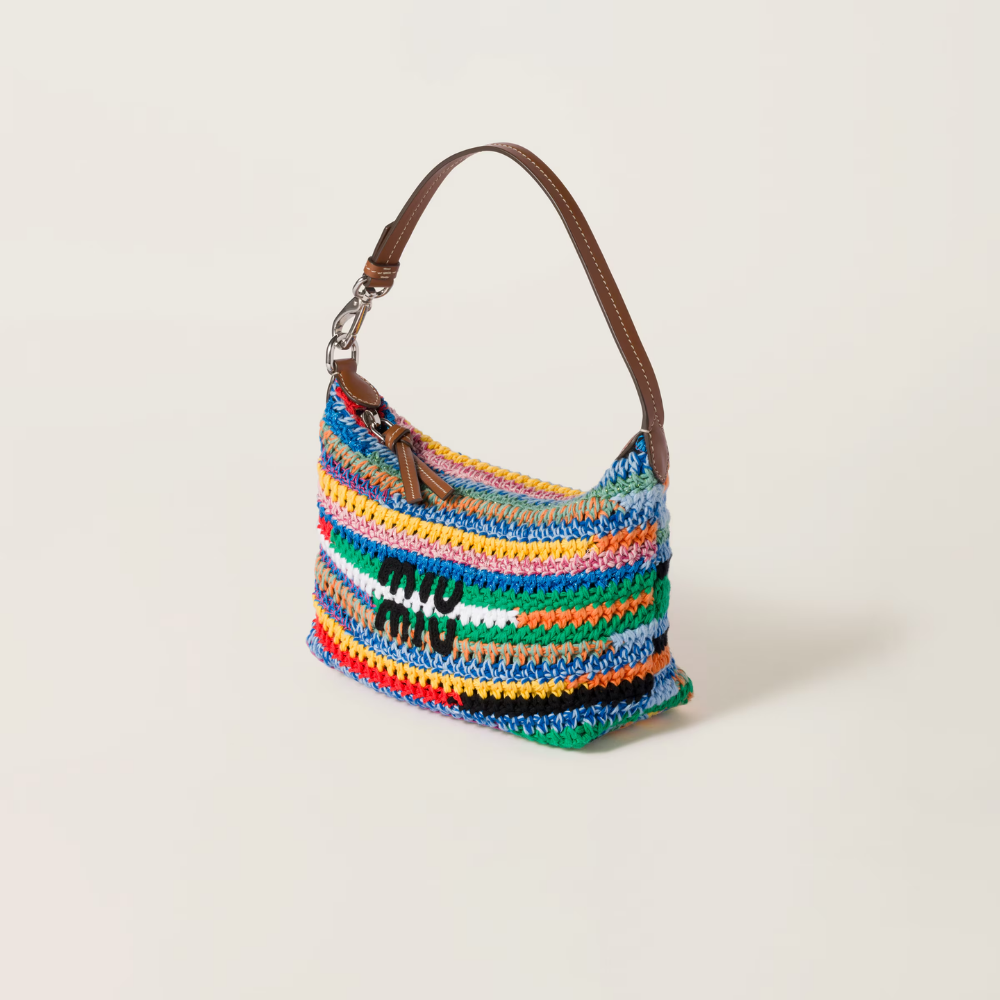 miu-miu-multicolor-crochet-pouch Handle