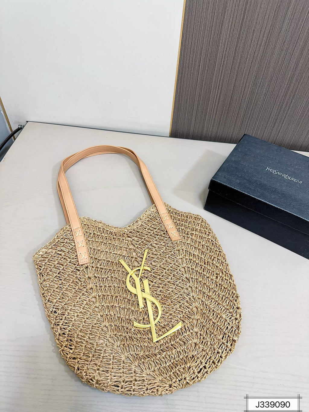 ysl-saint-laurent-vacation-casual-raffia-woven-tote-bag-35x32cm Tote