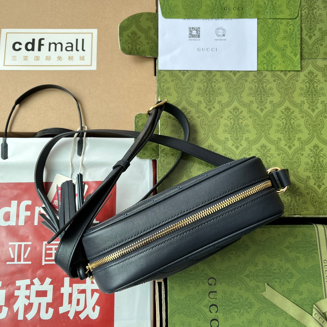 gucci-blondie-small-shoulder-dark-blue-leather-bag-21x15-5x5cm Crossbody