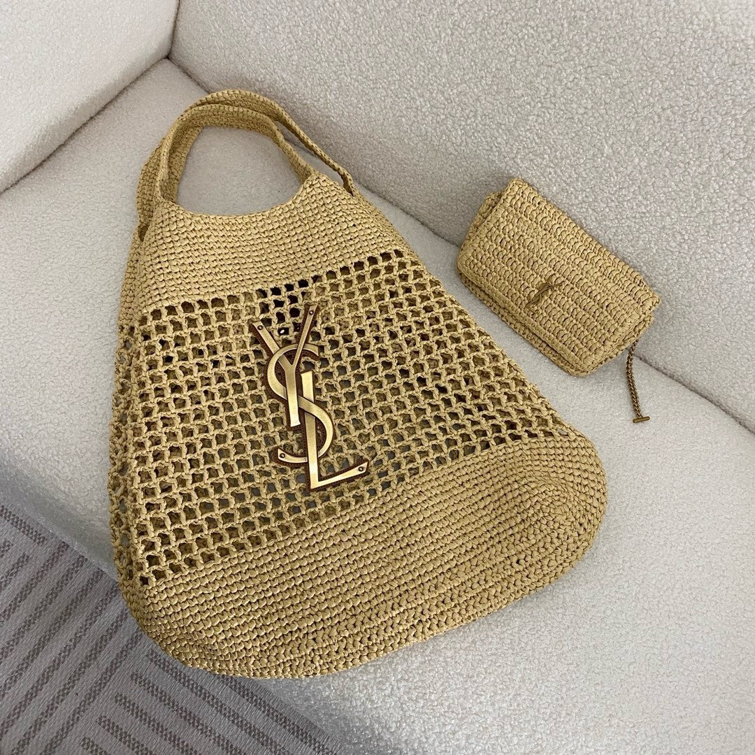 saint-laurent-ysl-raffia-icare-tote-bag Tote