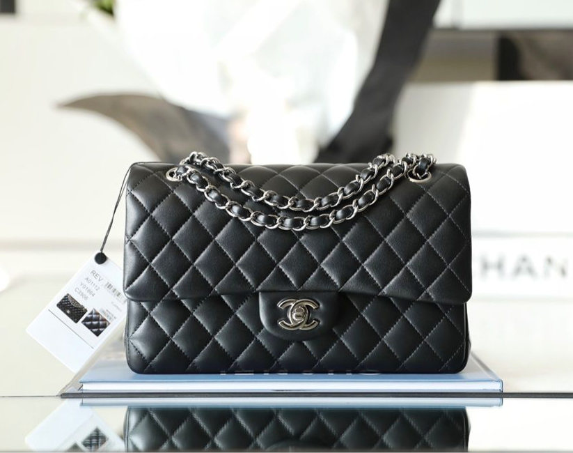 chanel-timeless-classic-flap-bag-silver-hardware Shoulder