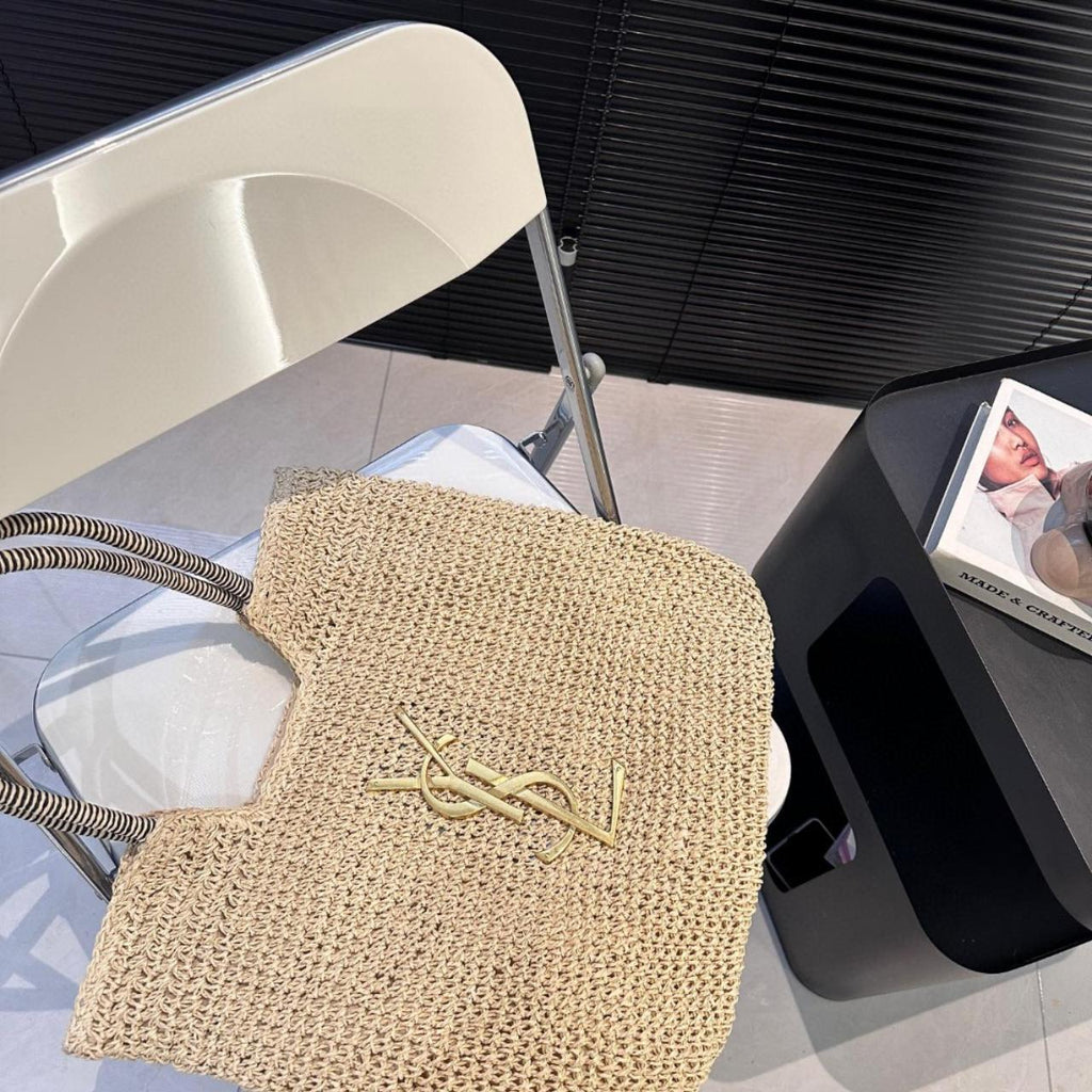 saint-laurent-ysl-raffia-bag Tote
