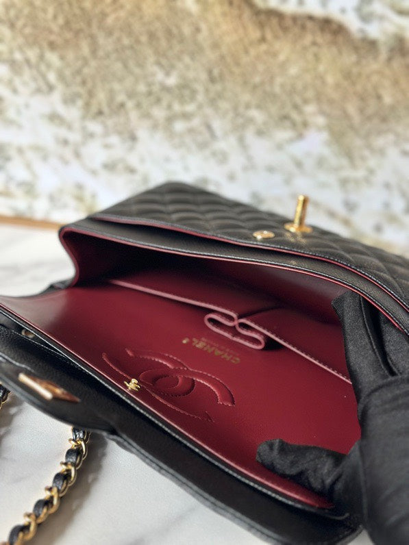 chanel-classic-flap-bag-medium-gold-hardware Shoulder