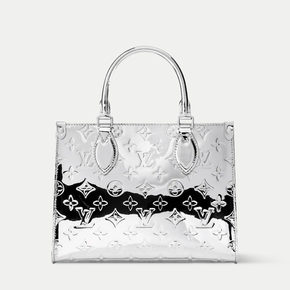 lv-onthego-pm-silver Tote