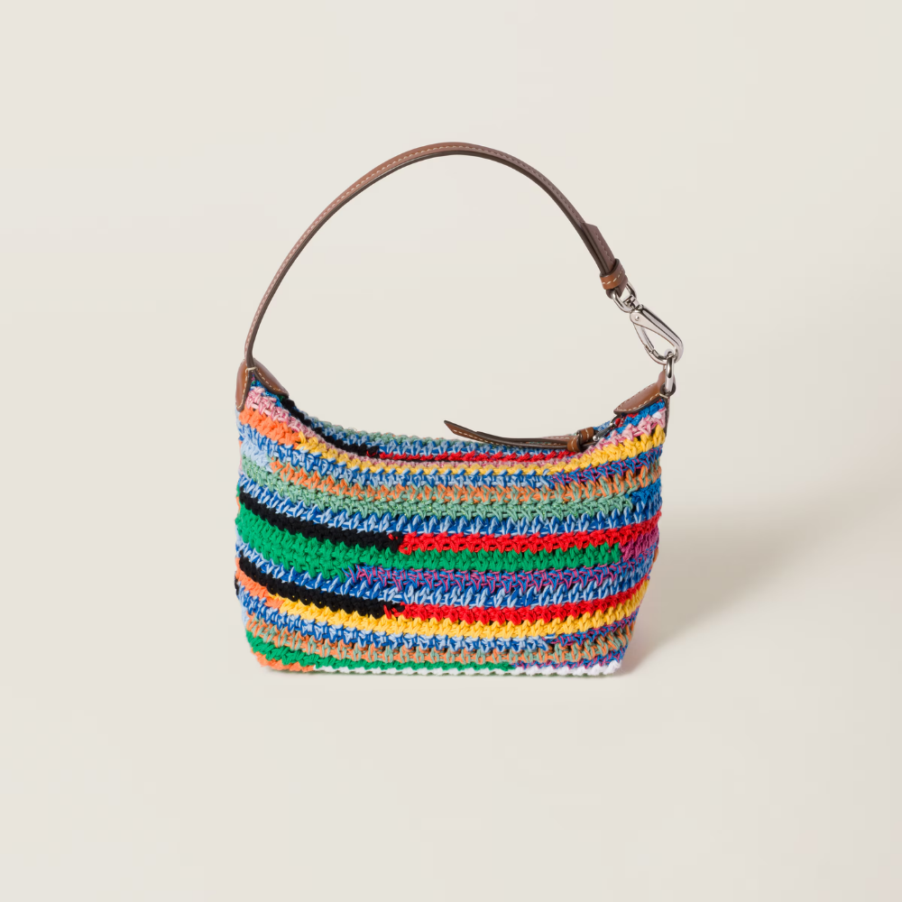 miu-miu-multicolor-crochet-pouch Handle