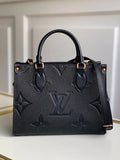 louis-vuitton-ebene-monogram-leather-bag Handle