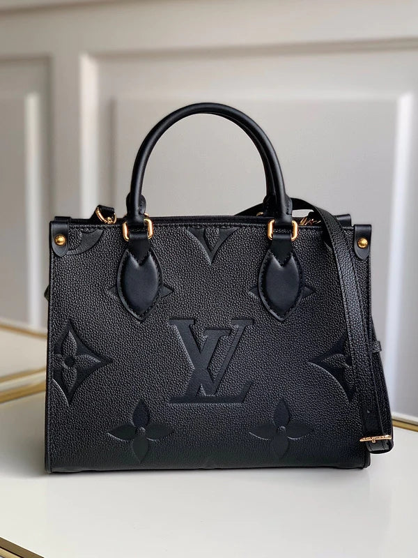 louis-vuitton-ebene-monogram-leather-bag Handle