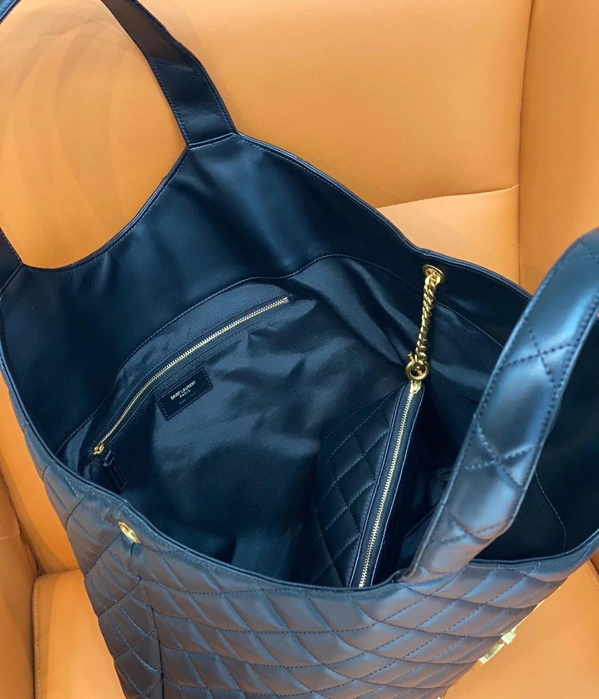 saint-laurent-icare-extra-large-embellished-quilted-leather-tote Tote