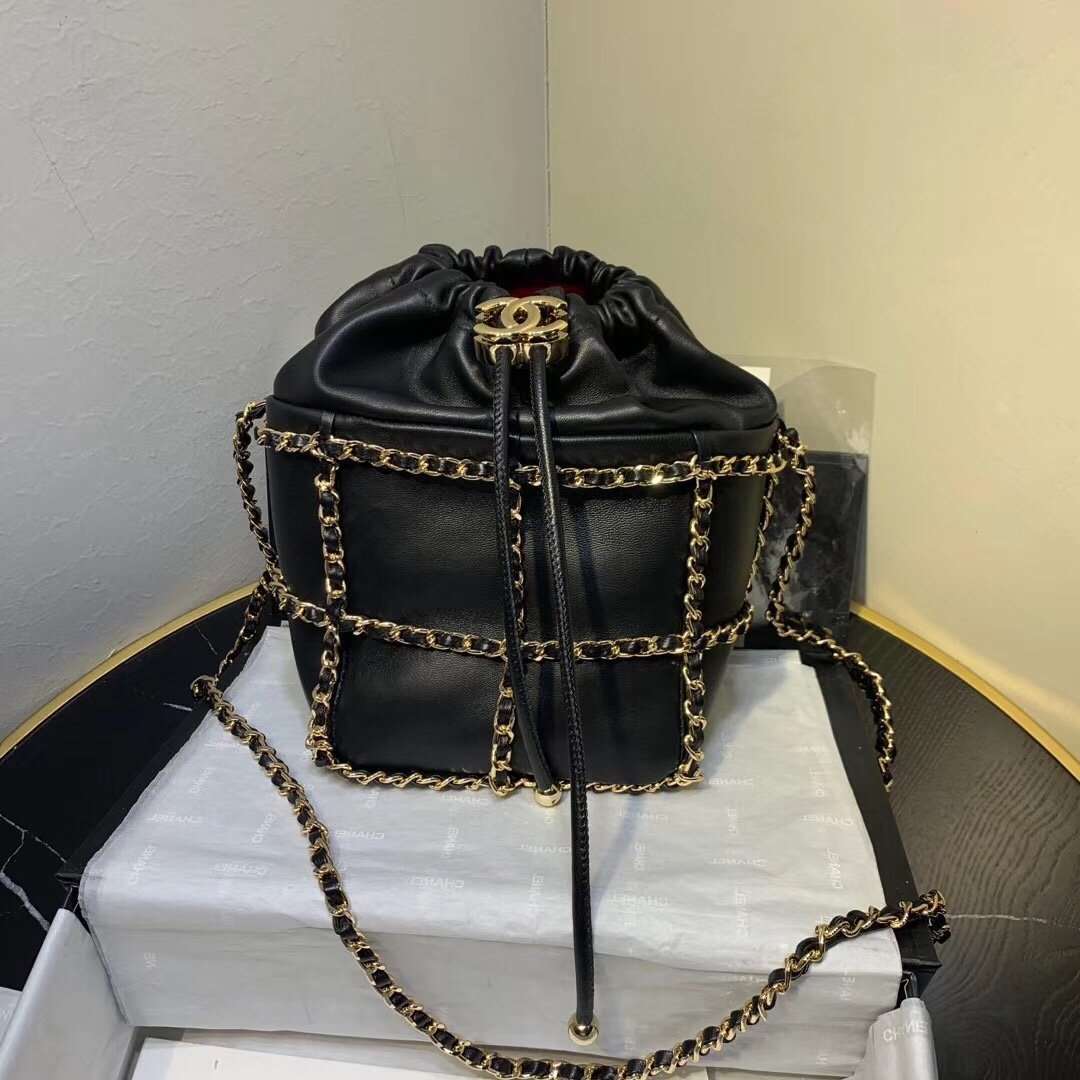 copy-chanel-bucket-chain-drawstring-bag-2021 Shoulder