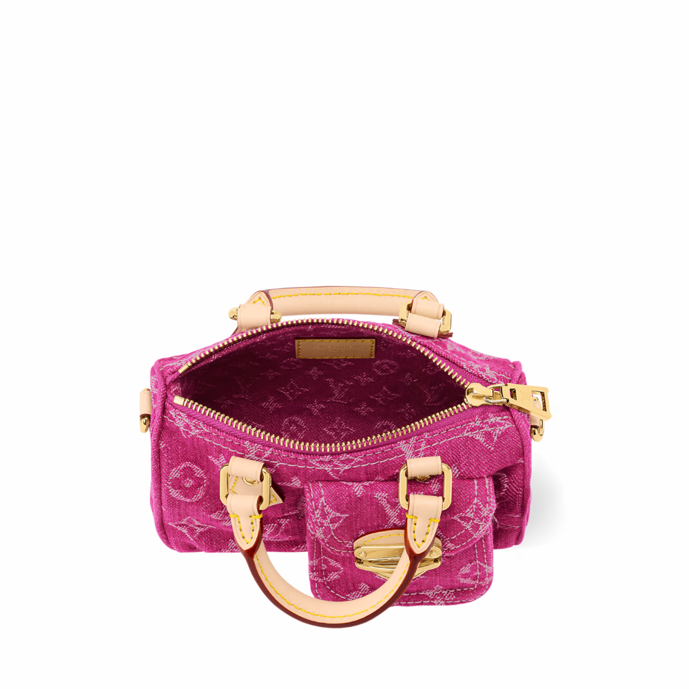 lv-nano-speedy-denim Handle