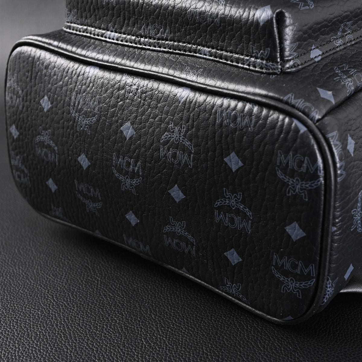 mcm-stark-visetos-medium-backpack-black-monogram-with-studded-detailing ohter
