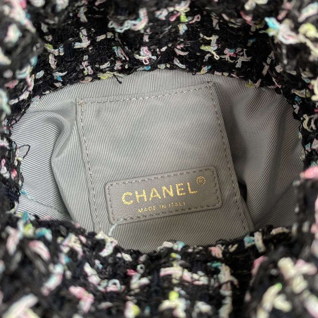 chanel-2020-tweed-soul-bucket-bag-black-copy Crossbody
