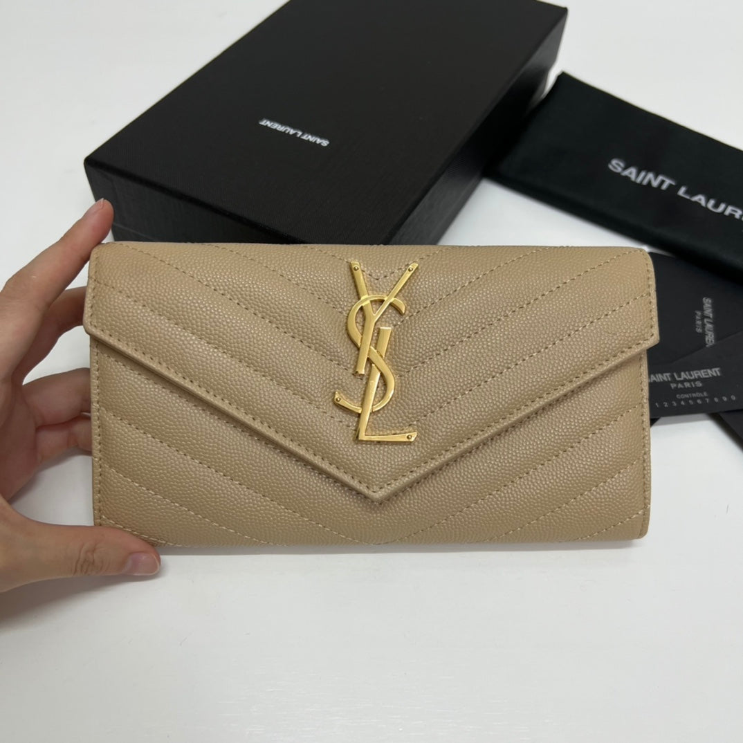 ysl-long-wallet-beige-leather-gold-tone-10772-19cm Handle