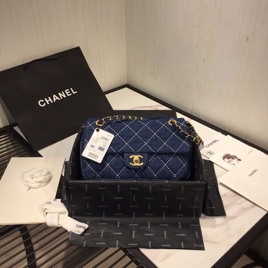 chanel-denim-quilted-flap-bag-copy Shoulder