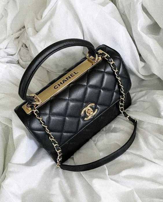 chanel-trendy-cc-flap-bags-black Shoulder