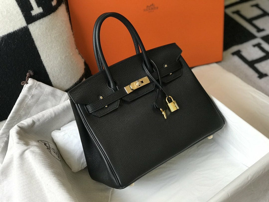 hermes-handle-bag-30cm-black Handle