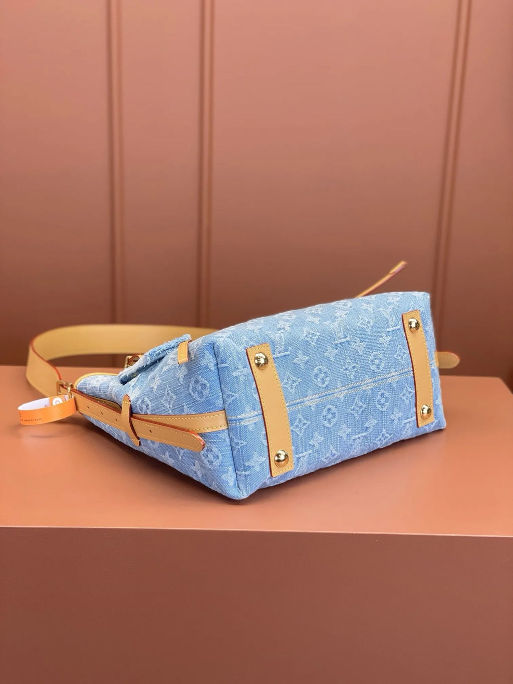 lv-carryall-denim-bag Shoulder
