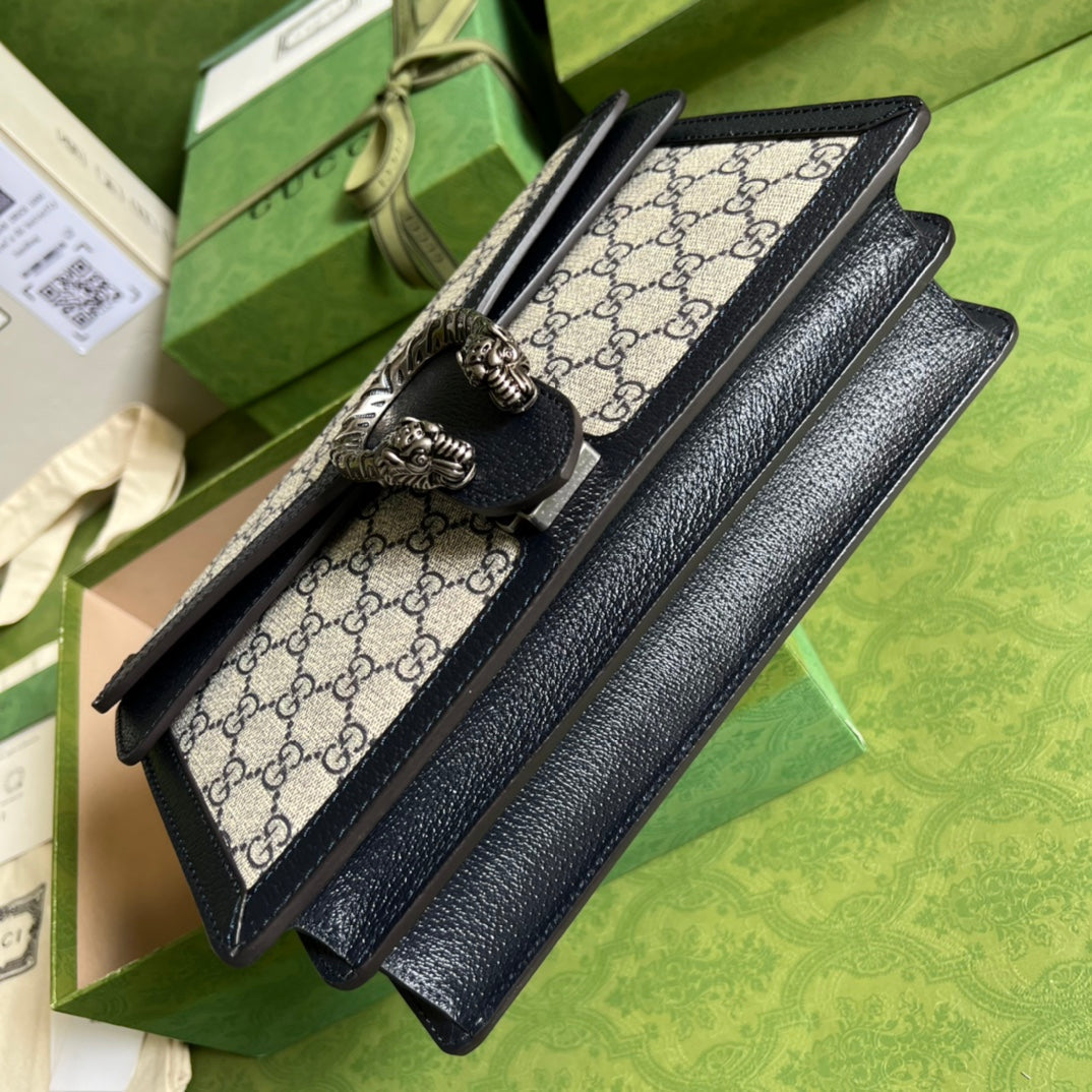 gucci-dionysus-gg-supreme-beige-and-blue-28x18x9cm Crossbody