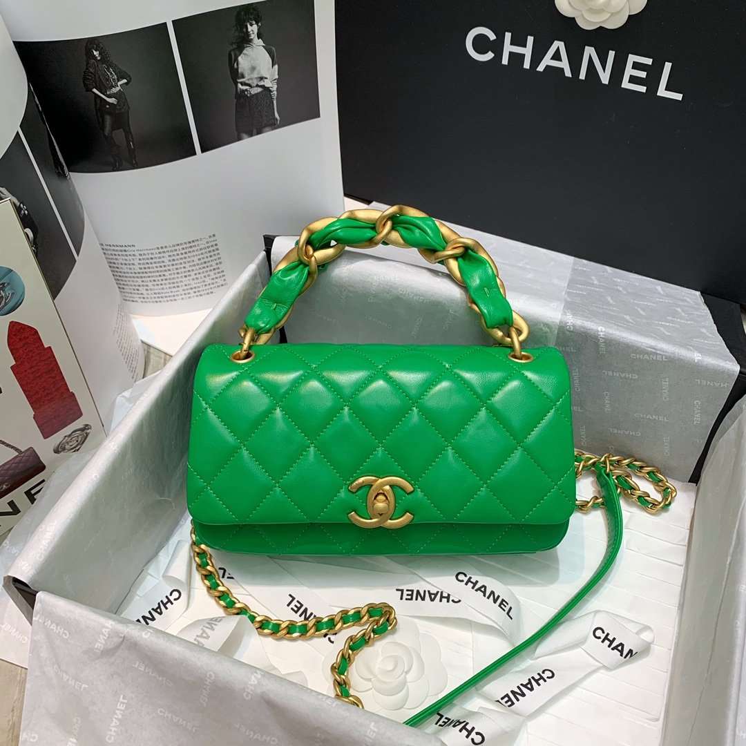 copy-chanel-flap-bag-with-handle Handle
