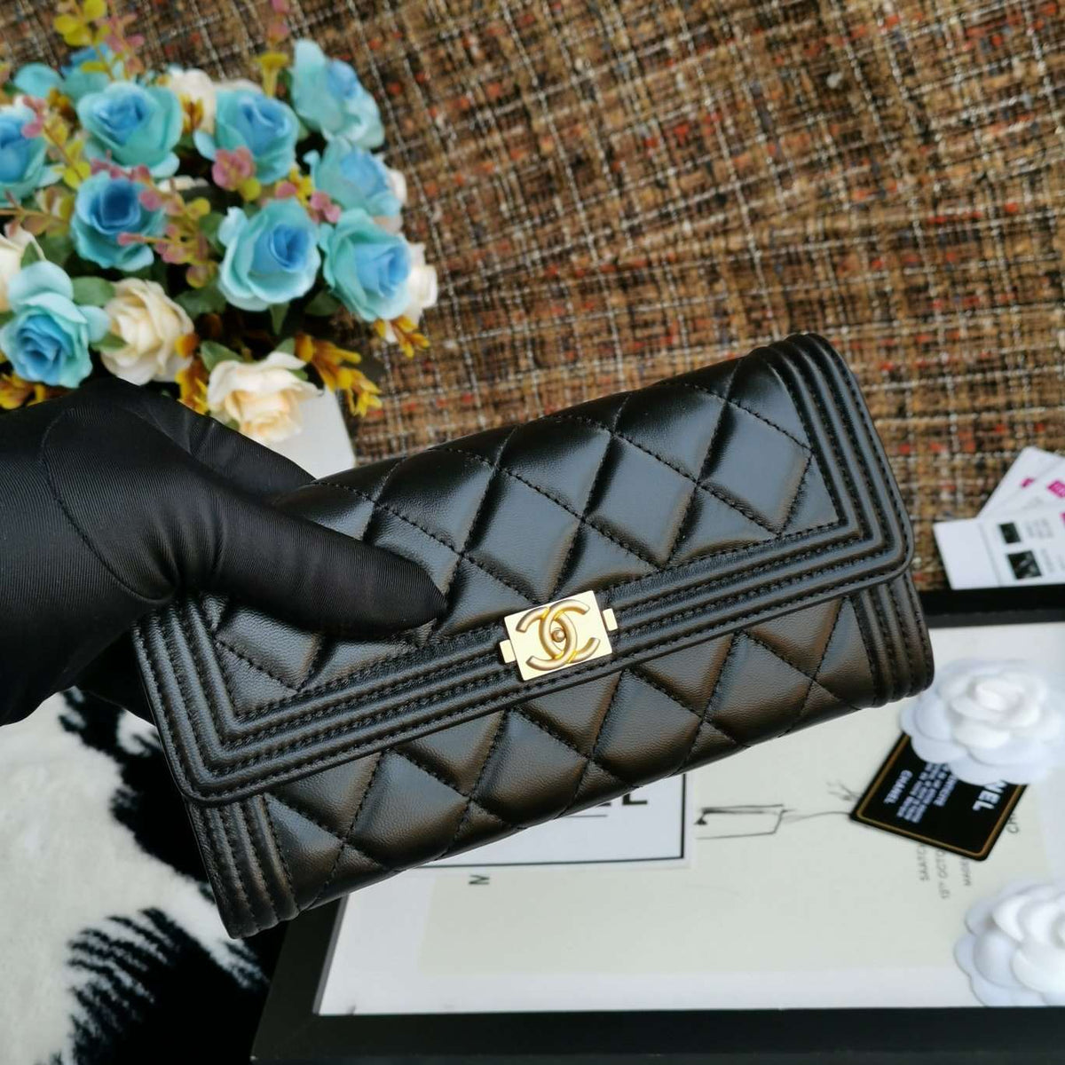 chanel-boy-long-flap-wallet-lambskin-copy ohter