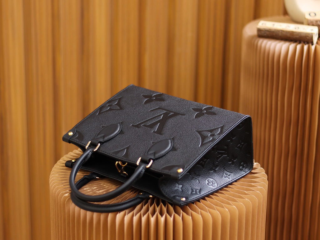 louis-vuitton-ebene-monogram-leather-bag Handle