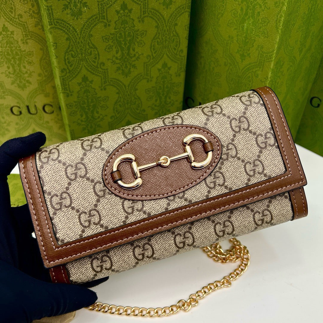 gucci-brown-saddle-buckle-handbag-19x10-5x3-5cm Crossbody