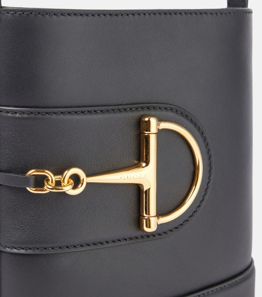 gucci-small-horsebit-embellished-leather-bucket-bag Shoulder