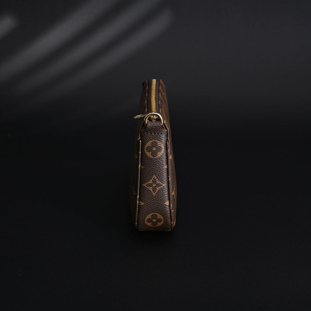 louis-vuitton-pochette-accessoires-monogram-canvas-clutch-bag-brown-with-gold-chain-m82766 Crossbody