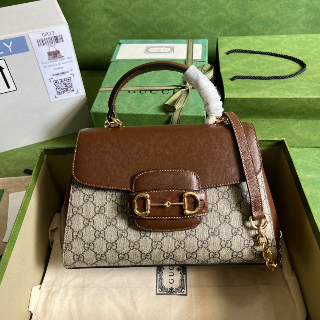 gucci-horsebit-1955-medium-ophidia-and-brown-leather-29x20x13cm Handle