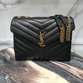 ysl-medium-32-loulou-bag-black-in-gold-32x22x11cm Crossbody