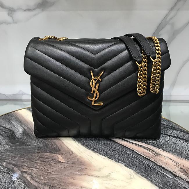 ysl-medium-32-loulou-bag-black-in-gold-32x22x11cm Crossbody