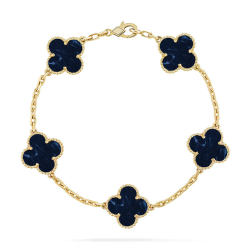 VCA CLOVER 5 MOTIF PIETERSITE BRACELET COLLECTION