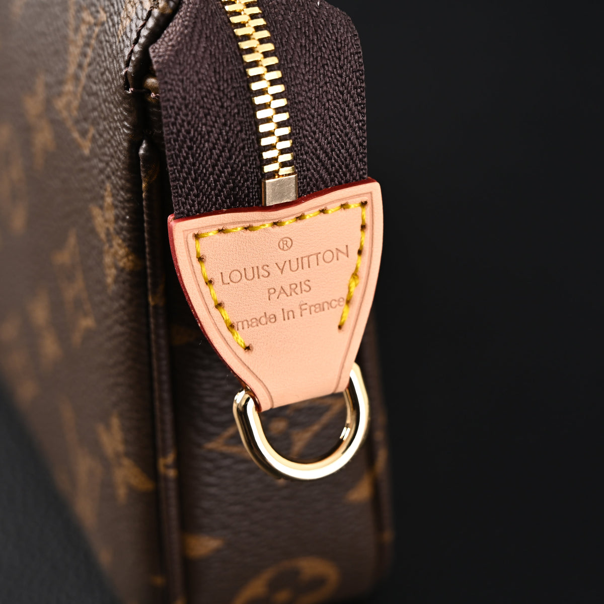 louis-vuitton-pochette-accessoires-monogram-canvas-clutch-bag-brown-with-gold-chain-m82766 Crossbody