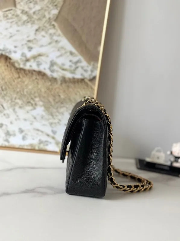 chanel-classic-flap-bag-medium-gold-hardware Shoulder