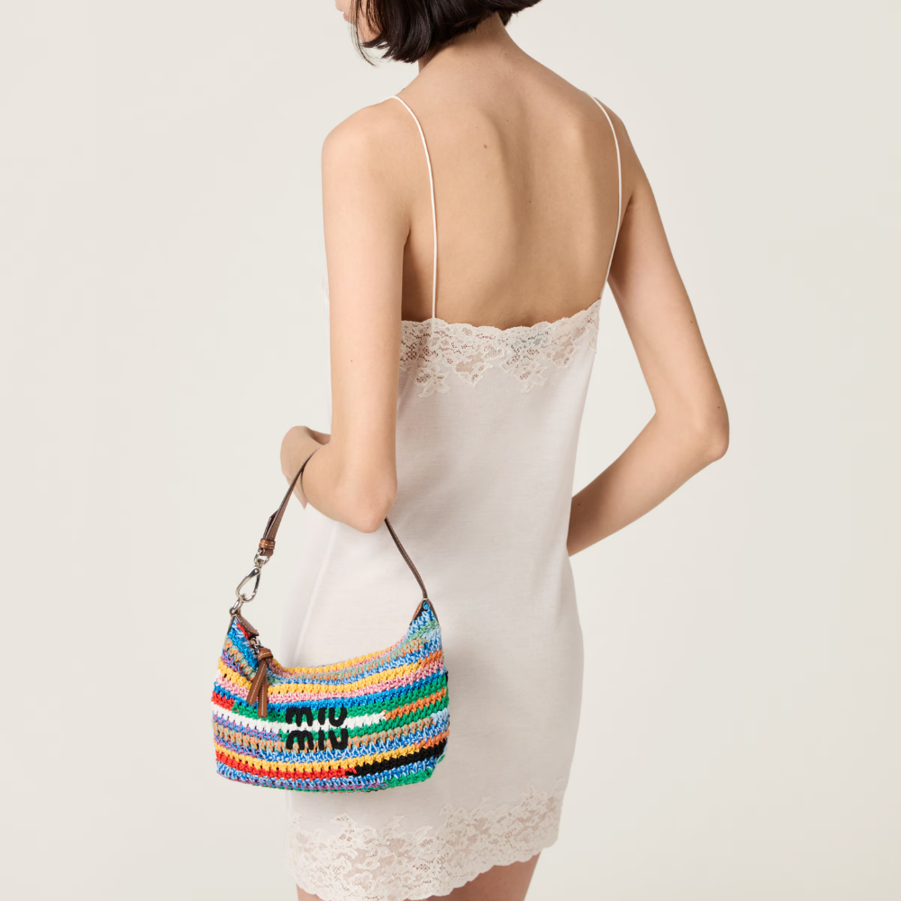 miu-miu-multicolor-crochet-pouch Handle